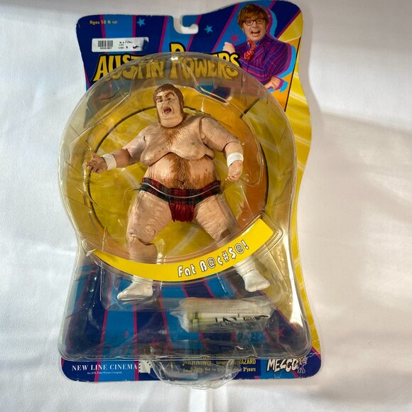 Mezco Austin Powers Fat B@c#$r! Fat Bastard Action Figure Vtg 2002 Complete NIP - Picture 1 of 7